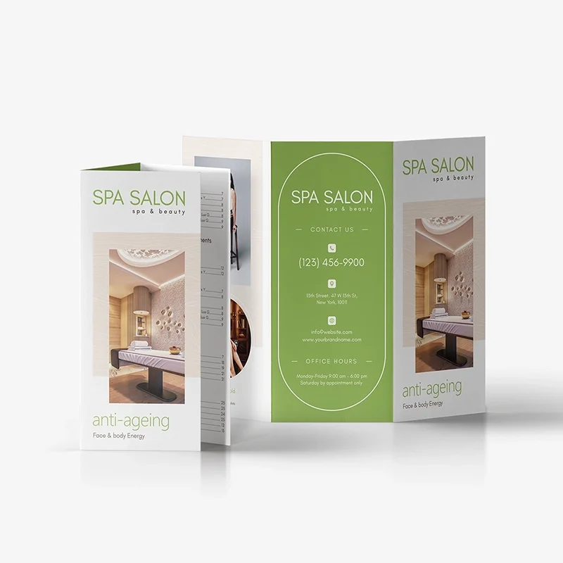 Preview of Spa Salon Trifold Brochure 9 - Front